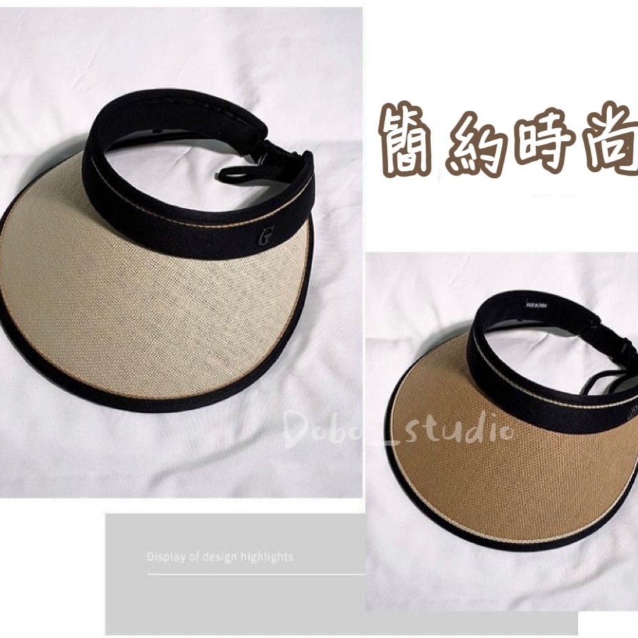 鳥我一下好嗎🍀大檐空頂遮陽帽 渡假風 高爾夫帽 漁夫帽 釣魚帽 折疊遮陽帽 女帽 夏季防曬 百搭空頂帽 防曬帽 空頂帽-細節圖2