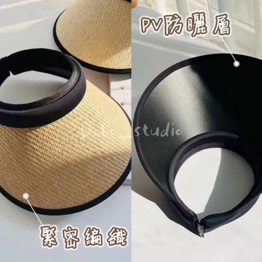 鳥我一下好嗎🍀大檐空頂遮陽帽 渡假風 高爾夫帽 漁夫帽 釣魚帽 折疊遮陽帽 女帽 夏季防曬 百搭空頂帽 防曬帽 空頂帽-細節圖4