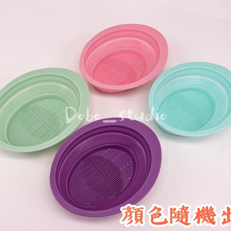 鳥我一下好嗎🍀化妝刷清潔碗 美妝工具清潔 化妝刷具 美妝清洗 清潔墊 刷具清洗工具 化妝刷清洗 折疊洗刷碗 粉撲清潔墊-細節圖8