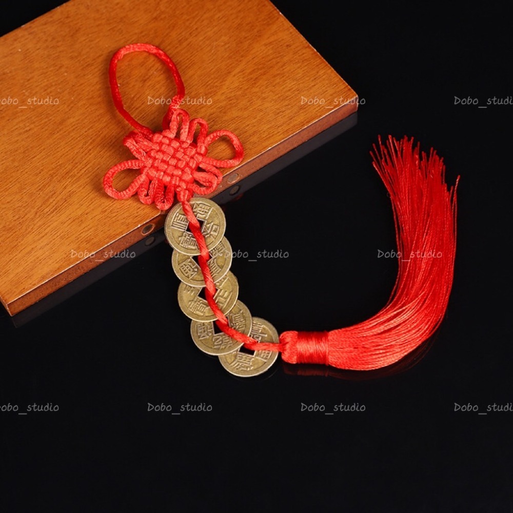 鳥我一下好嗎🍀五帝錢掛飾 擋煞避邪鎮宅 飾品 汽車配件 純銅古錢 鎮煞 保平安 銅錢 車掛 包掛 辦公室小物 創意吊飾-細節圖3
