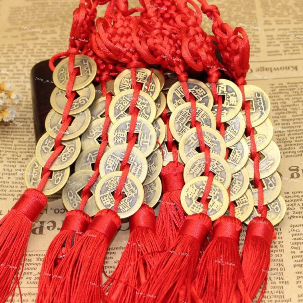 鳥我一下好嗎🍀五帝錢掛飾 擋煞避邪鎮宅 飾品 汽車配件 純銅古錢 鎮煞 保平安 銅錢 車掛 包掛 辦公室小物 創意吊飾-細節圖4