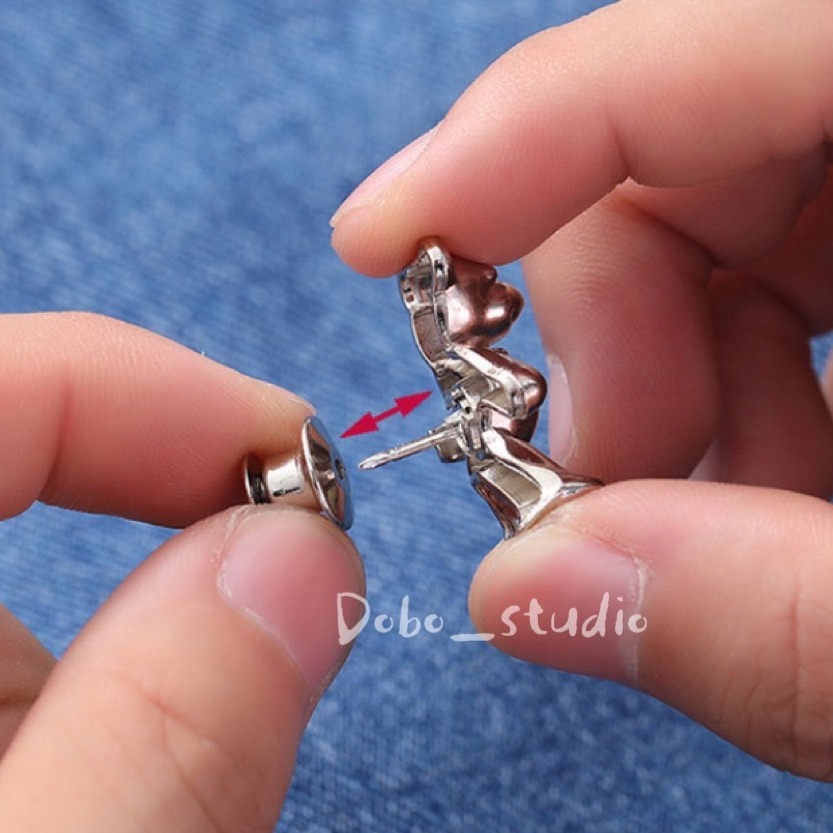 鳥我一下好嗎🍀可愛小熊收腰扣 裝飾扣腰 固定對扣 褲子收腰 褲子調整 調節扣子 子母扣  腰圍調節 收褲扣 牛仔褲腰扣-細節圖6