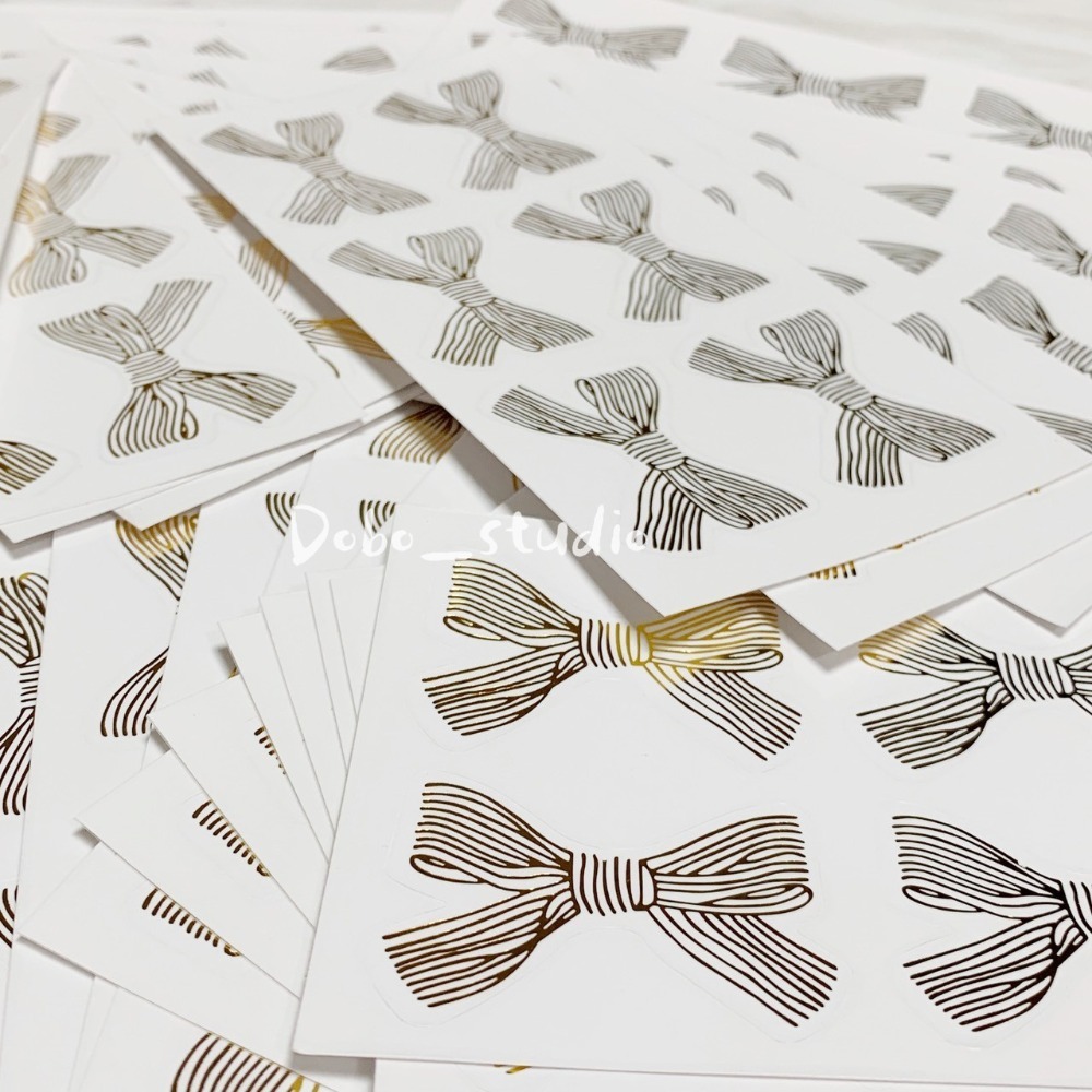 鳥我一下好嗎🍀蝴蝶結燙金貼紙 機車貼紙 紅包貼紙 婚宴 汽車貼紙 防水貼紙 卡通貼紙 造型貼紙 行李箱貼紙 獎勵貼紙-細節圖4