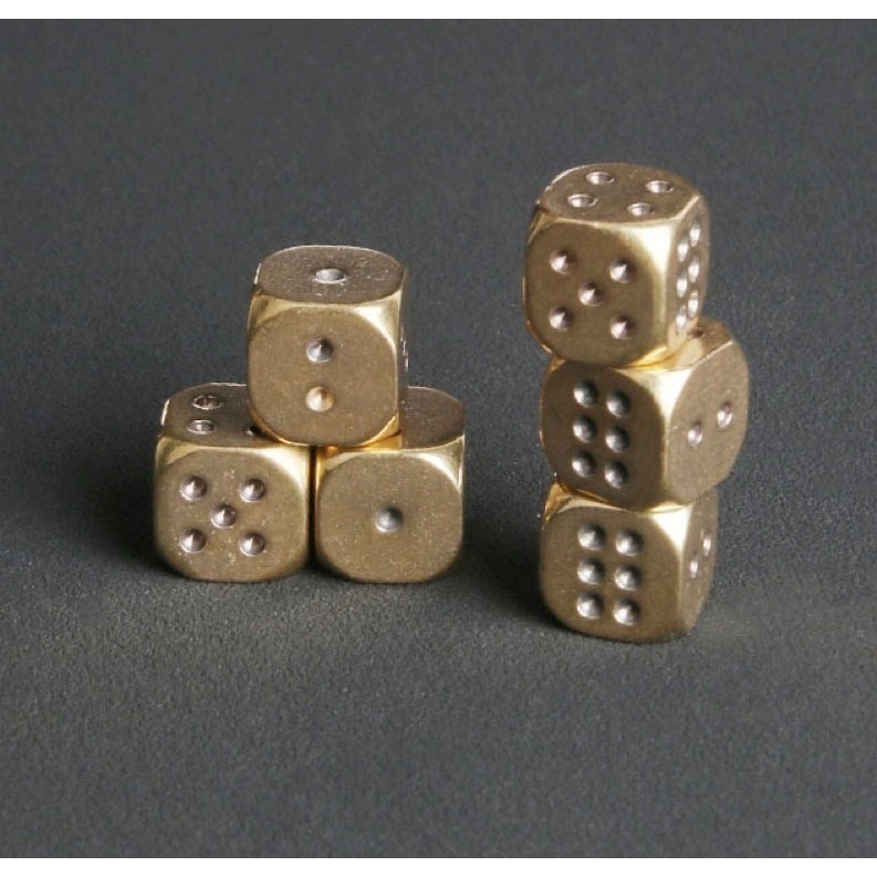 鳥我一下好嗎🍀黃銅實心骰子 派對氣氛 夜店 酒吧遊戲 賭具 喝酒遊戲道具 數字骰子 色子 六面骰 麻將專用 安全骰子-細節圖4