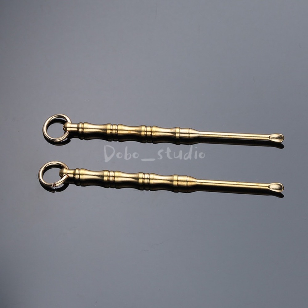 鳥我一下好嗎🍀黃銅兩用耳勺棒 清潔耳朵 水果牙籤 小挖頭 挖耳屎 多功能挖耳棒 耳勺採耳棒 耳棒 採耳 耳耙子 耳屎勺-細節圖8