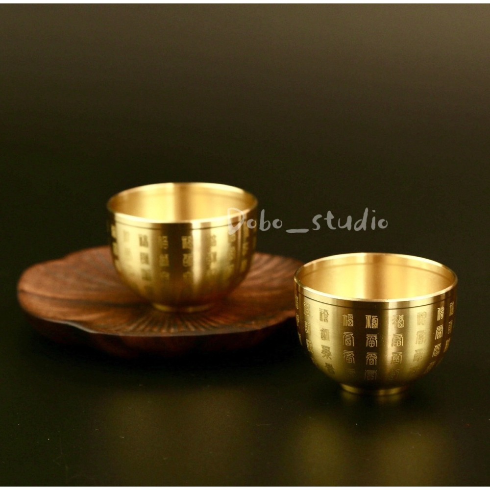 鳥我一下好嗎🍀黃銅百福米缸 招財聚財 純銅 黃銅招財缸 招財擺件 銅聚寶盆 小招財缸 零錢缸 招財小缸 書房裝飾 招財-細節圖4