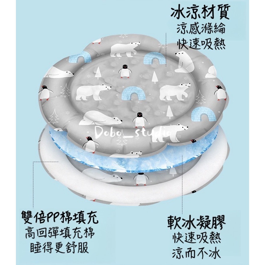 鳥我一下好嗎🍀寵物夏季小冰窩 寵物床 寵物散熱睡窩 貓床狗床 冰枕 散熱 狗狗涼墊 涼墊 透氣墊 貓狗睡墊 冰墊 涼墊-細節圖6