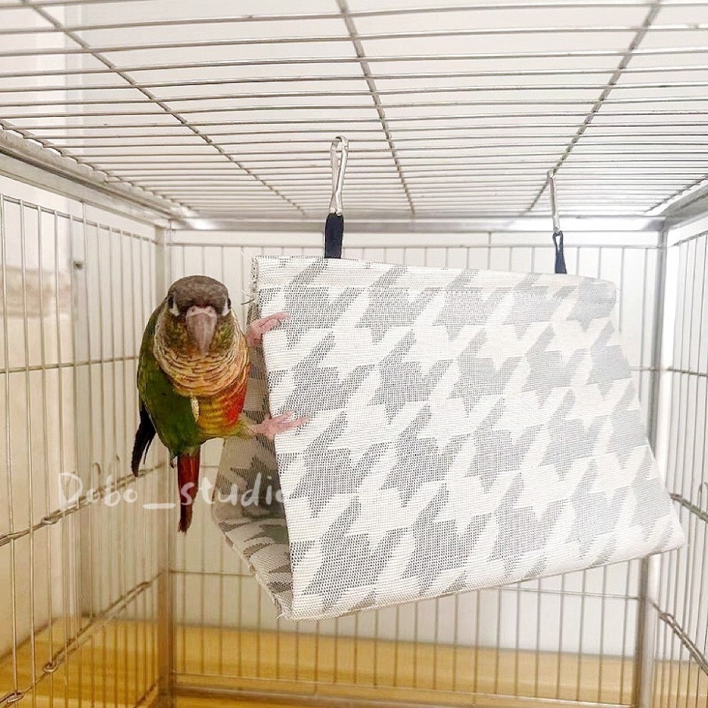 鳥我一下好嗎🍀三角鳥巢屋 懸掛鳥窩 鳥 文鳥 睡覺窩 和尚 虎皮 牡丹 太平洋 玄鳳 小寵窩 繁殖巢 鸚鵡用品保暖鳥巢-細節圖6