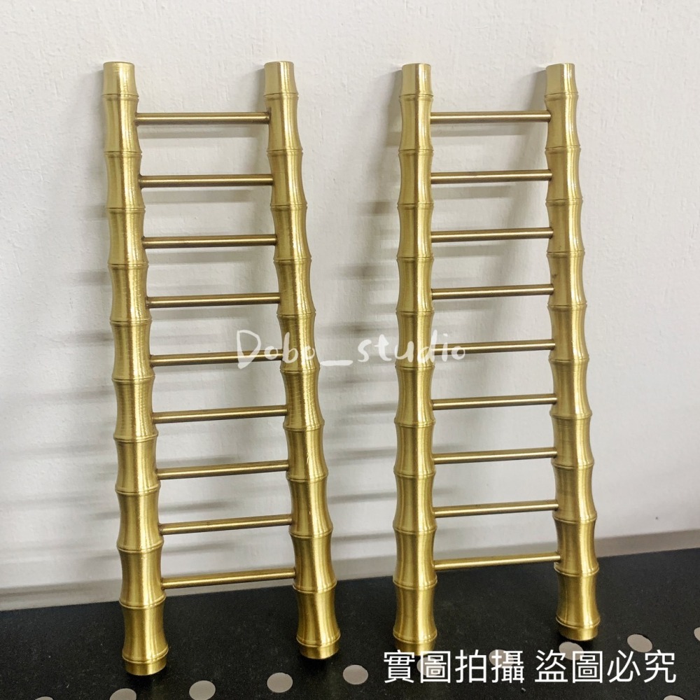 鳥我一下好嗎🍀黃銅步步高升梯 黃銅竹節梯 工藝品 登高梯 風水擺件 竹梯擺件 進宅大門 居家裝飾 小禮物 杯托 瀝水架-細節圖7