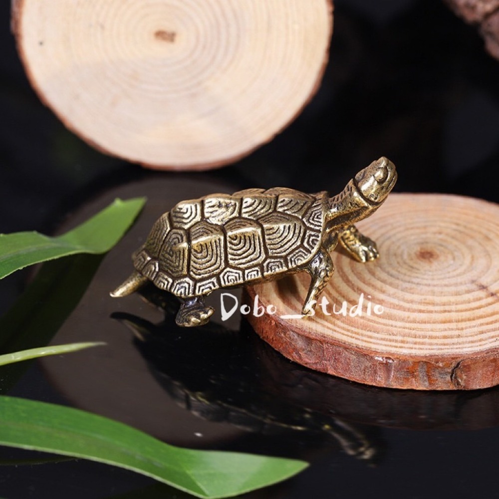 鳥我一下好嗎🍀黃銅招財錢龜 烏龜擺件 招財小烏龜 辦公室擺件 結緣品 小贈品 禮物 風水擺件 金龜 長壽龜 銅烏龜-細節圖7