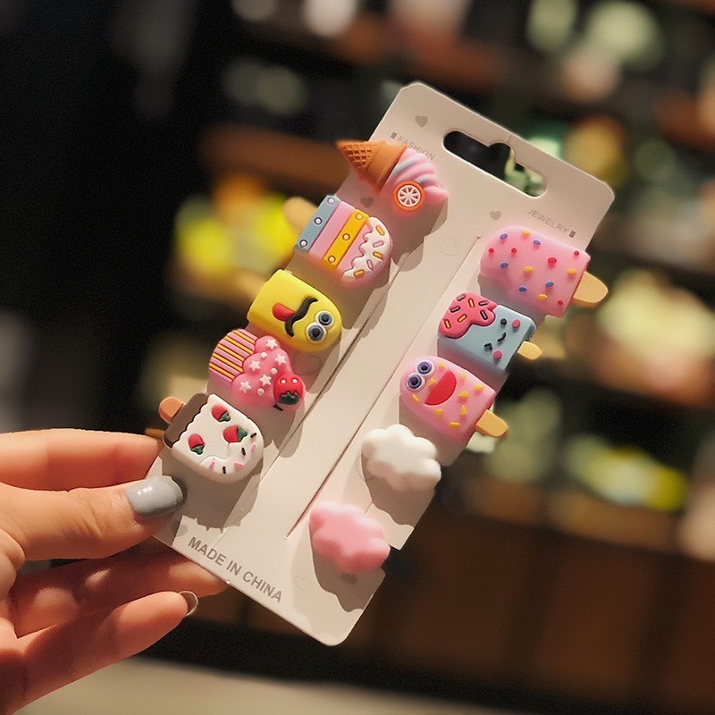 鳥我一下好嗎🍀冰棒髮夾10件套 韓版可愛夾 固定 女孩髮飾 寶寶髮夾 卡通髮夾 劉海髮夾 側邊髮夾 聖誕造型 女頭髮夾-細節圖4