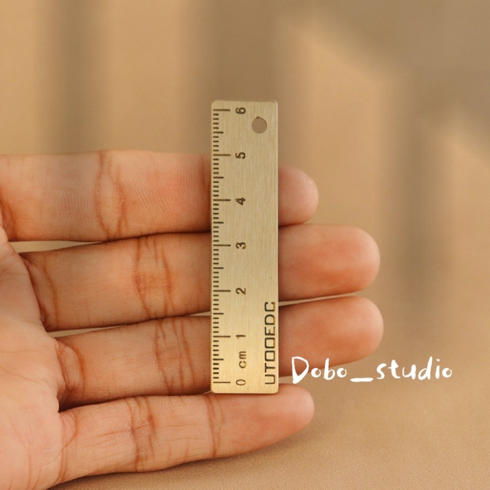 鳥我一下好嗎🍀迷你幸運黃銅尺 幸運小物 刻度尺 國小學生 國中高中 文具用品 直尺 繪圖尺 小贈品 風水百件 風水小物-細節圖2