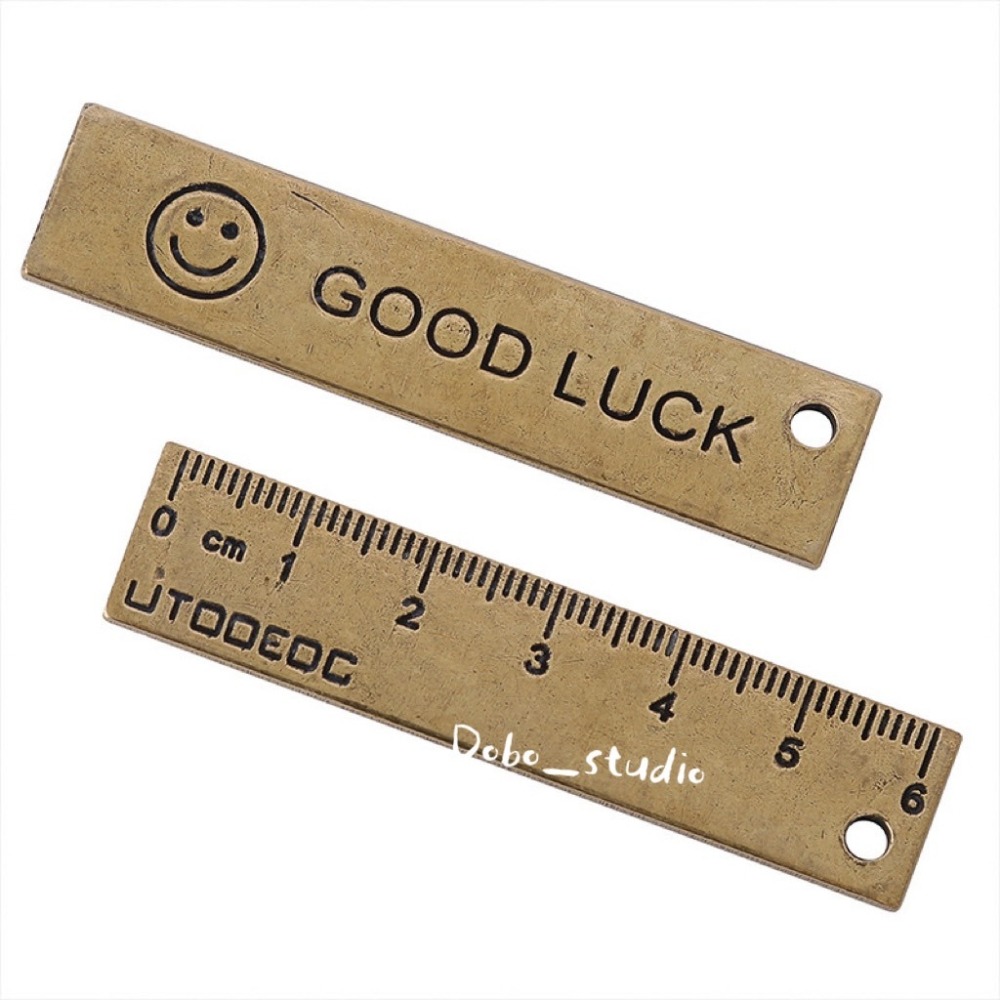 鳥我一下好嗎🍀迷你幸運黃銅尺 幸運小物 刻度尺 國小學生 國中高中 文具用品 直尺 繪圖尺 小贈品 風水百件 風水小物-細節圖3
