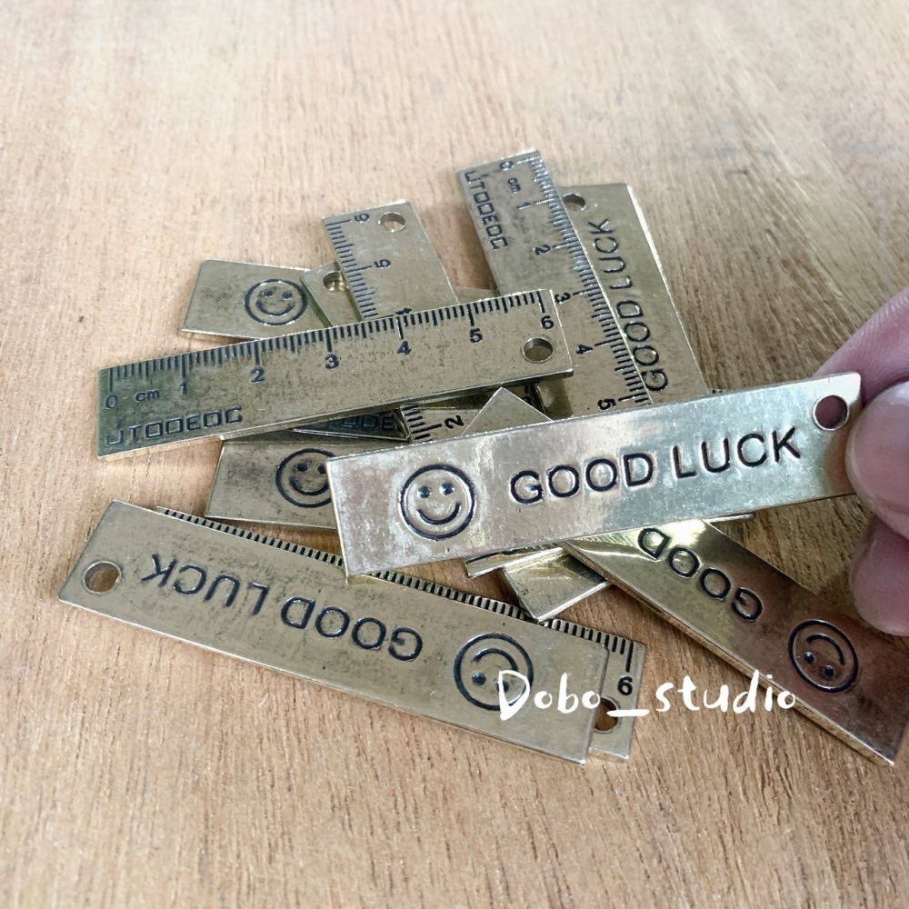 鳥我一下好嗎🍀迷你幸運黃銅尺 幸運小物 刻度尺 國小學生 國中高中 文具用品 直尺 繪圖尺 小贈品 風水百件 風水小物-細節圖8
