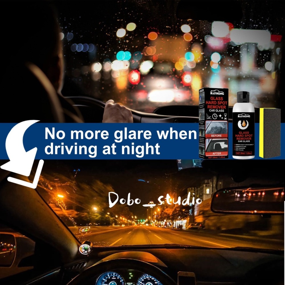 鳥我一下好嗎🍀汽車玻璃拋光膏 50g 恢復光澤 車用拋光蠟 修復膏 鏡子 吸水海綿 保養清潔 亮光膏 亮光蠟 鏡面亮劑-細節圖9