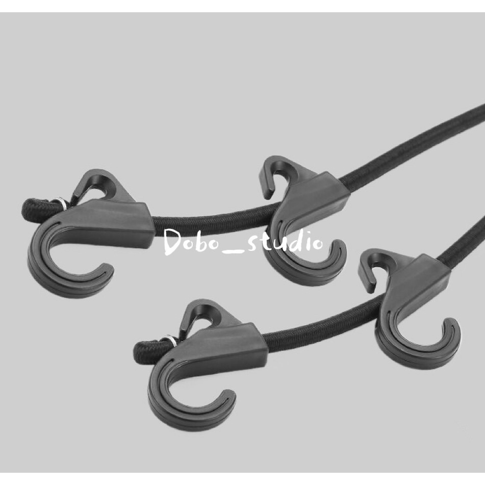 鳥我一下好嗎🍀雙頭鉤彈力繩 貨物繩 晾衣繩 繩子 帳篷拉繩 戶外彈力繩掛勾 鉤子 鬆緊繩 捆綁器 彈性勾 營繩 拉水線-細節圖2