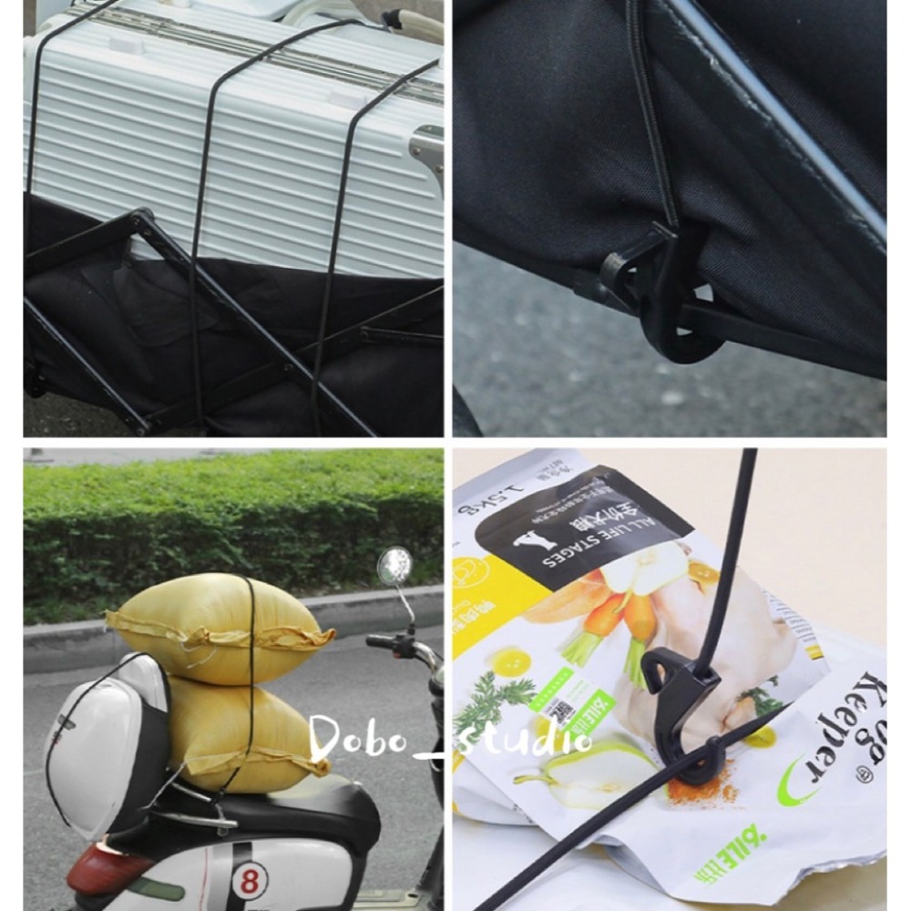 鳥我一下好嗎🍀雙頭鉤彈力繩 貨物繩 晾衣繩 繩子 帳篷拉繩 戶外彈力繩掛勾 鉤子 鬆緊繩 捆綁器 彈性勾 營繩 拉水線-細節圖7