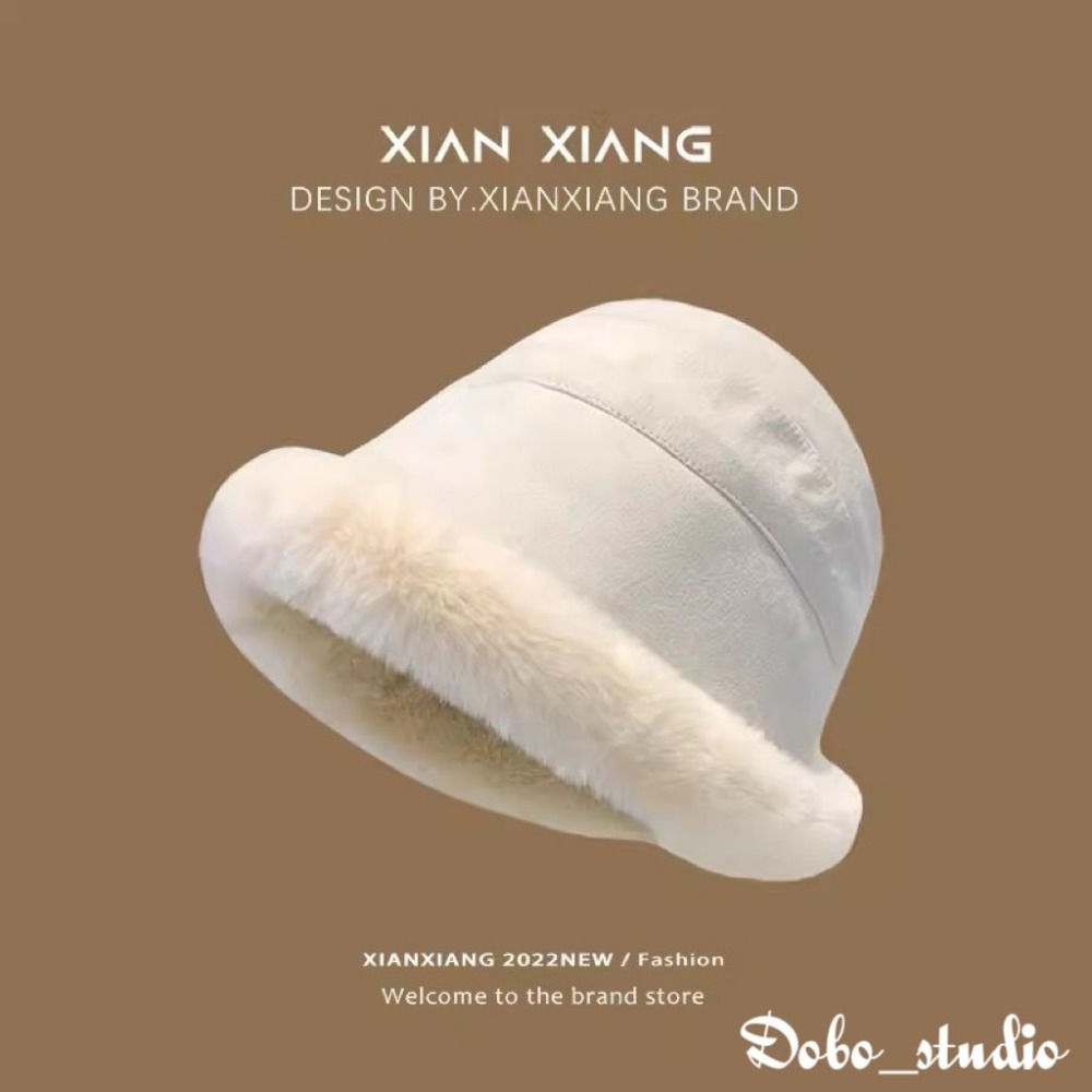 鳥我一下好嗎🍀毛絨護耳蒙古帽 韓國 穿搭必備 防曬帽 秋冬護耳帽 加厚保暖帽 女時尚帽 保暖毛帽 禦寒帽 內絨針織帽-細節圖10