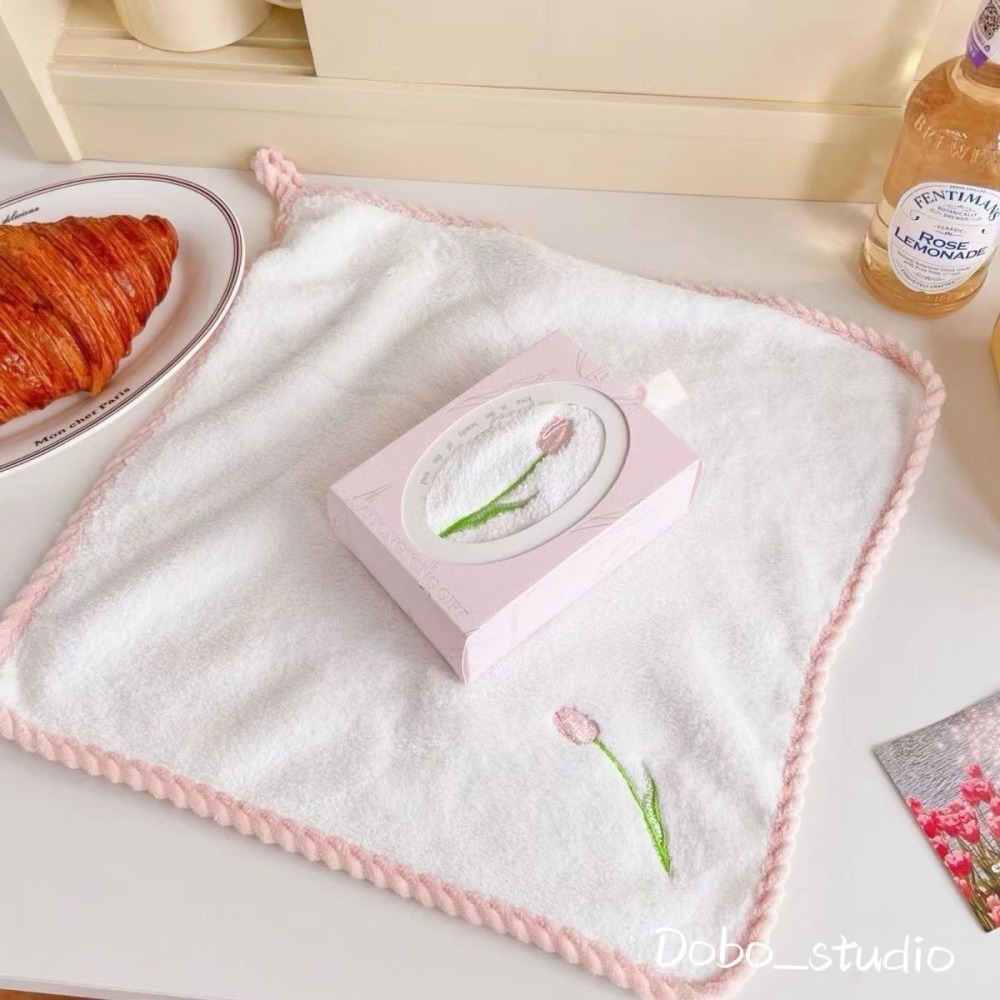 鳥我一下好嗎🍀鬱金香毛巾禮盒 小毛巾方巾 造型擦手布 廁所 擦手巾 童巾 禮儀毛巾 小手帕 拈香巾 回禮巾 婚禮小禮物-細節圖2