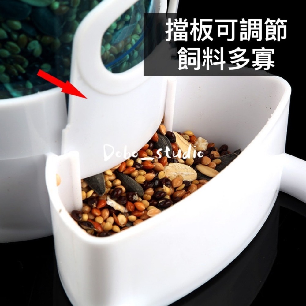 鳥我一下好嗎🍀小寵餵食盆 防噴濺飼料盒 鳥用餵食器 掛籠飲水器 鸚鵡飼料盒 寵物鼠 鸚鵡 透明款懸掛盆 鸚鵡玩具 食槽-細節圖2