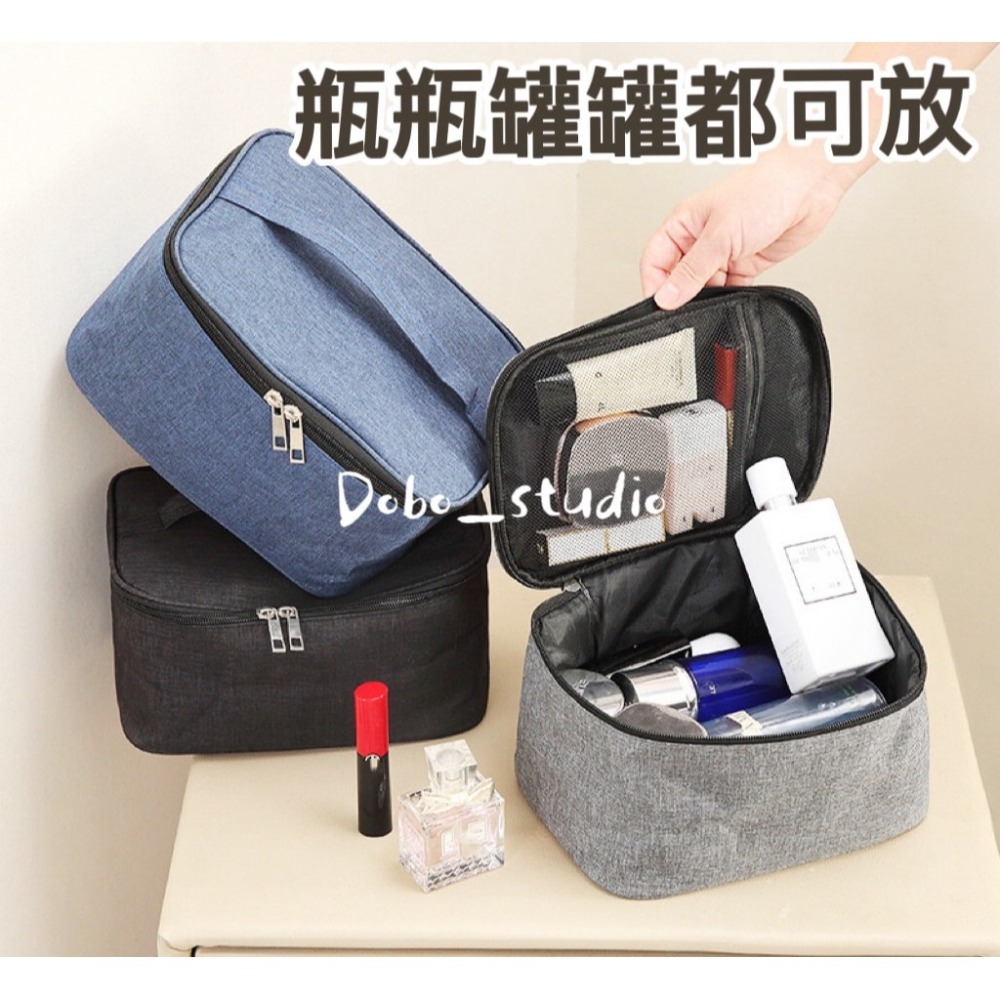 鳥我一下好嗎🍀大容量手提收納包 萬用包 外出旅行包 化妝品收納包 3c配件收納包 旅行化妝包 收納袋洗漱包 手提化妝包-細節圖4