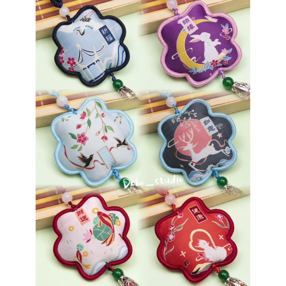 鳥我一下好嗎🍀薰衣草香囊 古風荷包 流蘇香包 香包掛 腰佩 除臭香包 端午節 香囊掛 持久香包 香氛包 結緣品 香氛包-細節圖4