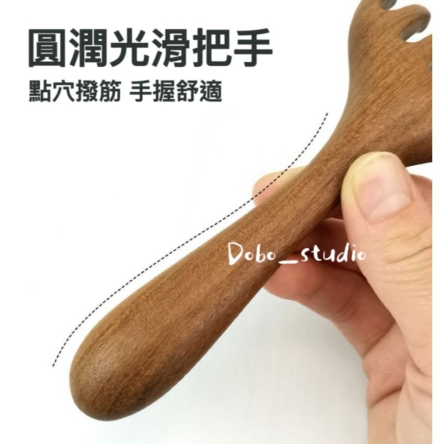 鳥我一下好嗎🍀鹿角按摩梳 檀木按摩梳 點穴撥筋棒 寬齒疏 穴位撥筋 實木經絡梳 全身刮痧 原木頭皮按摩 經絡按摩 撓頭-細節圖3
