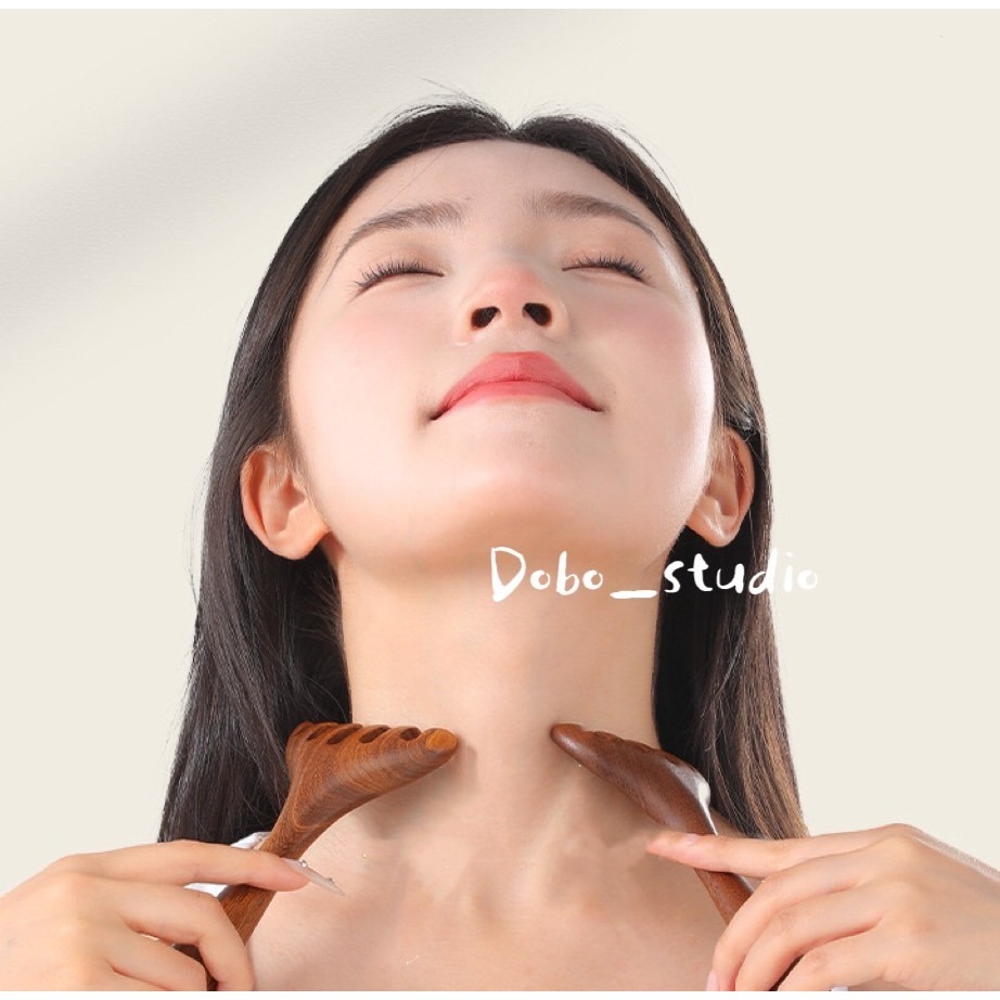 鳥我一下好嗎🍀鹿角按摩梳 檀木按摩梳 點穴撥筋棒 寬齒疏 穴位撥筋 實木經絡梳 全身刮痧 原木頭皮按摩 經絡按摩 撓頭-細節圖6