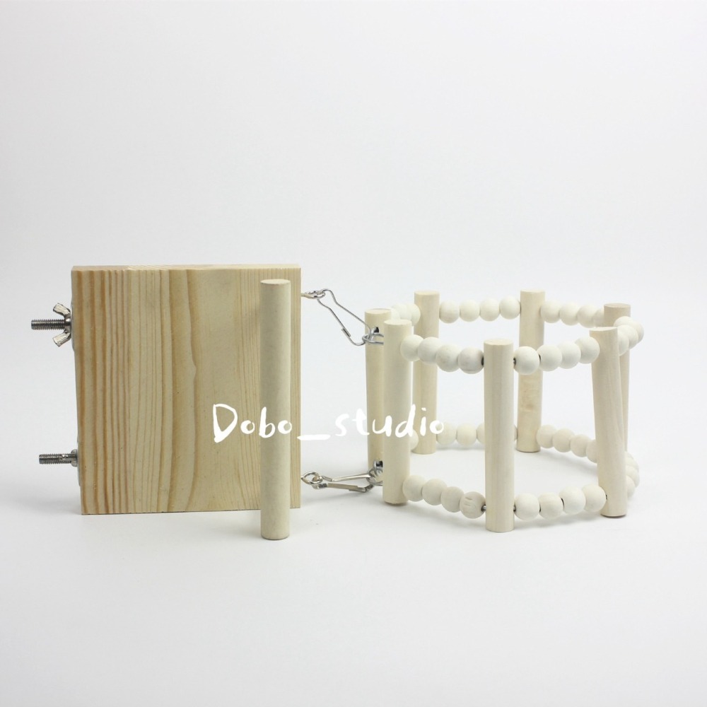 鳥我一下好嗎🍀鸚鵡跳板爬梯 原木爬梯 小寵爬梯 蜜袋鼯 鸚鵡 鳥玩具 休息台 造型站架 鳥吊橋 磨指 棲木台 倉鼠爬梯-細節圖3