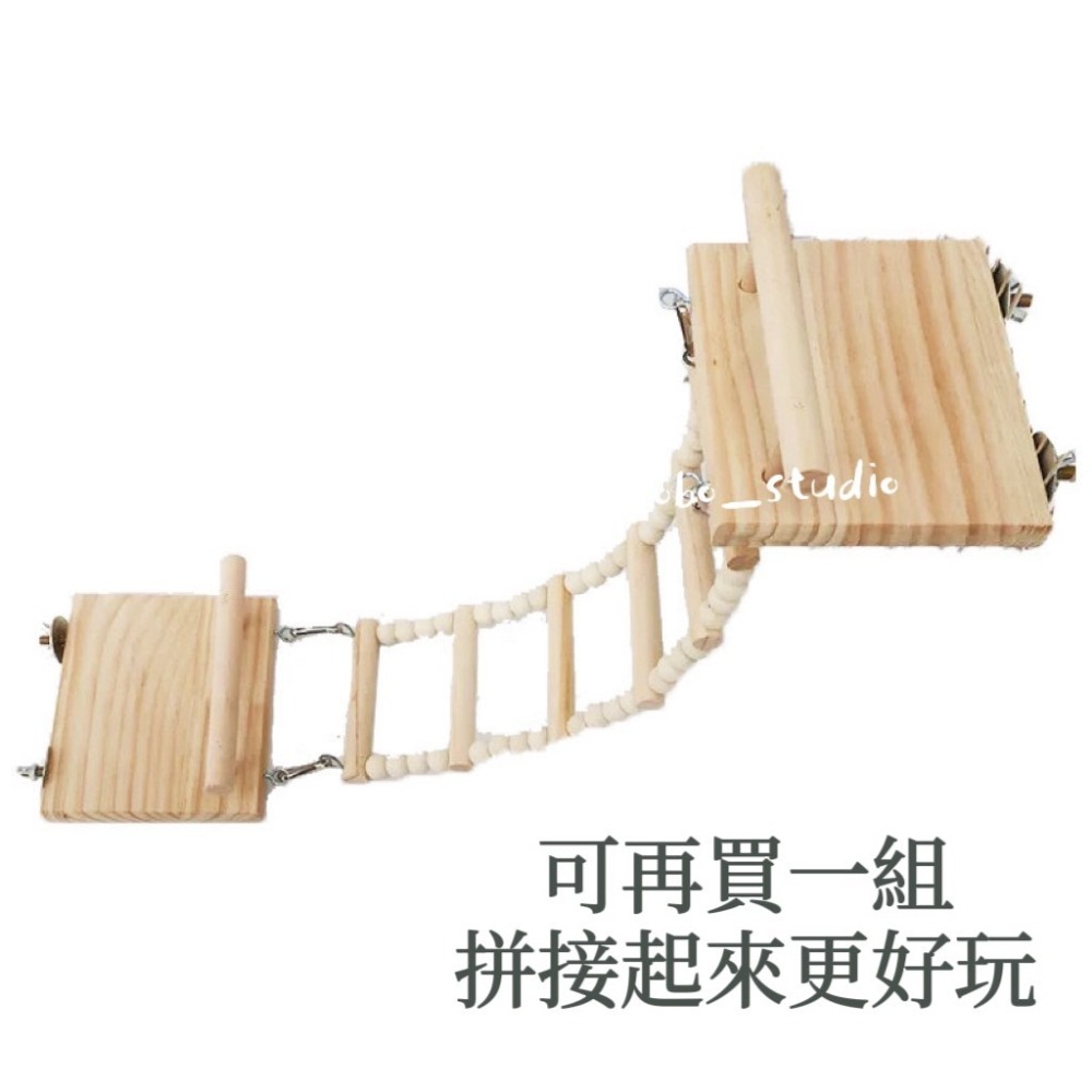 鳥我一下好嗎🍀鸚鵡跳板爬梯 原木爬梯 小寵爬梯 蜜袋鼯 鸚鵡 鳥玩具 休息台 造型站架 鳥吊橋 磨指 棲木台 倉鼠爬梯-細節圖5