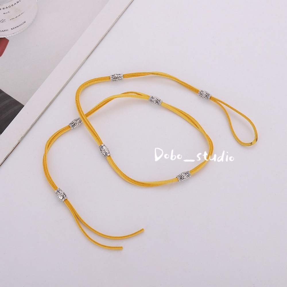 鳥我一下好嗎🍀民族風編髮繩 ins森女係 彩繩臟辮環扣 編髮繩 髮飾 點綴頭髮 街頭街舞 小眾髮繩 個性髮繩 度假配飾-細節圖3