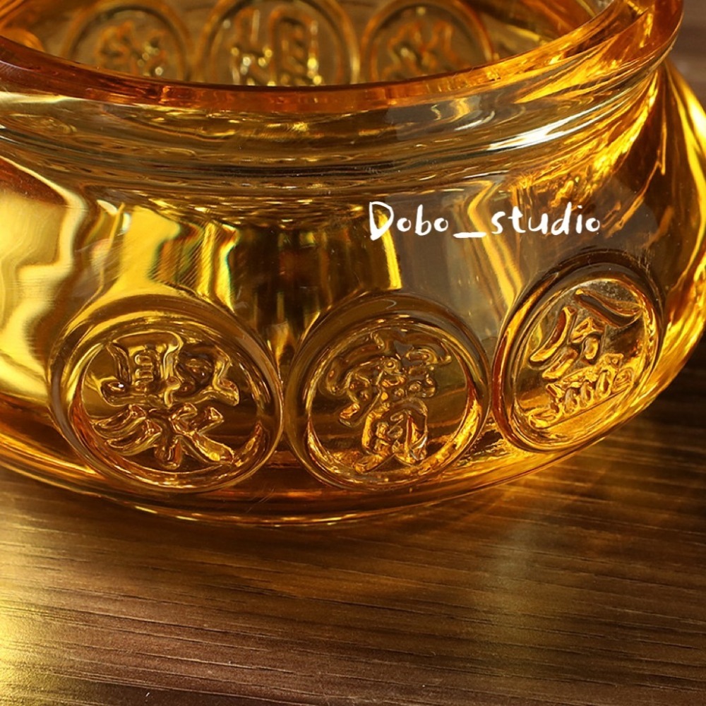 鳥我一下好嗎🍀招財聚寶盆 財位 開運小物 琉璃 結緣品 居家擺件 風水小物 招財擺件 招財元寶 黃金元寶-細節圖5