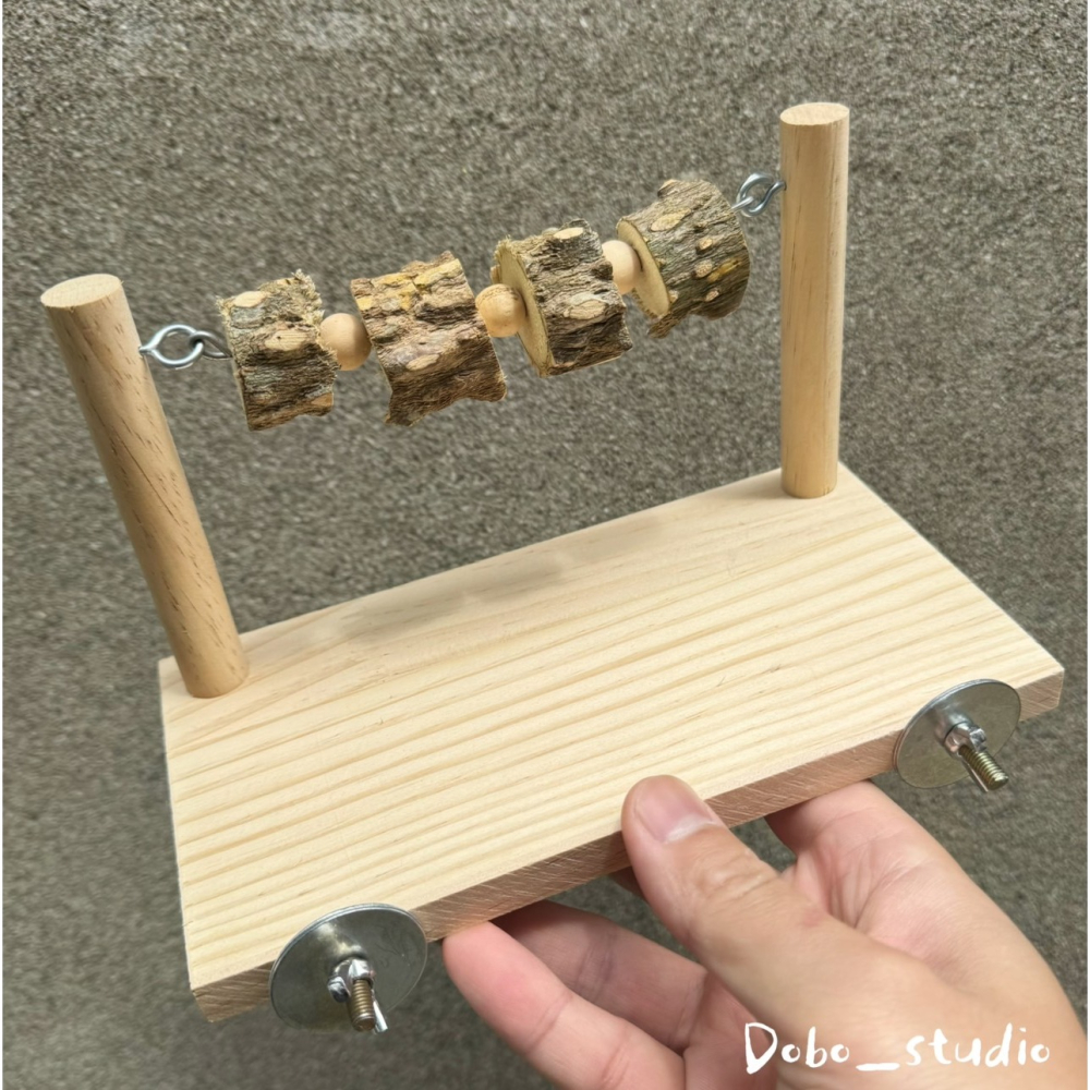 鳥我一下好嗎🍀花椒木跳檯 啃咬花椒木 實木站台 攀爬站檯 鳥站架 花椒木站台 遊戲台 休息平檯 倉鼠 三線鼠跳台 鼠玩-細節圖5