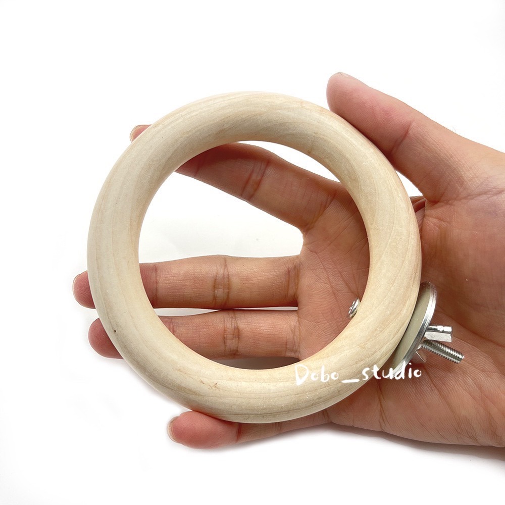 鳥我一下好嗎🍀原木圓形站環 原木站架 虎皮站架 啃咬磨牙 鳥木頭站架 中小型鳥站架 雀鳥 文鳥 牡丹鸚鵡 小太陽 玄鳳-細節圖2