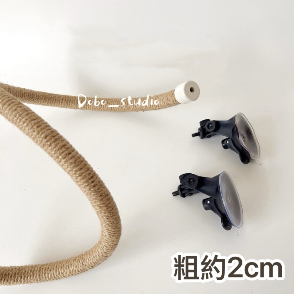 鳥我一下好嗎🍀吸盤麻繩攀爬架 麻繩攀爬架 可自由調整 鳥窩佈置 黃麻繩 攀爬繩 虎皮牡丹 麻繩 爬蟲 玄鳳 麻繩磨爪棒-細節圖6