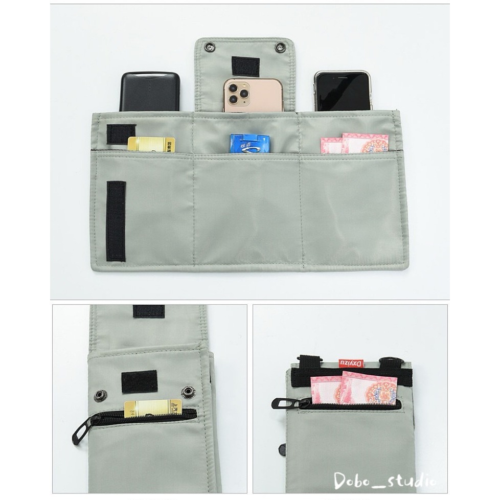 鳥我一下好嗎🍀三折潮流手機包 手機斜背袋 外出斜背包 街頭風 手機背包 零錢包 側背包 頸掛包 手機袋 手機背帶 腰包-細節圖5