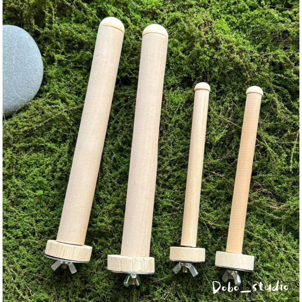 鳥我一下好嗎🍀基礎款木站棍 鸚鵡磨爪站棍 15cm 木站桿 單鎖 鳥棲木 攀爬棍 原木棍 木製站棍 虎皮鸚鵡 太平洋鸚-細節圖7