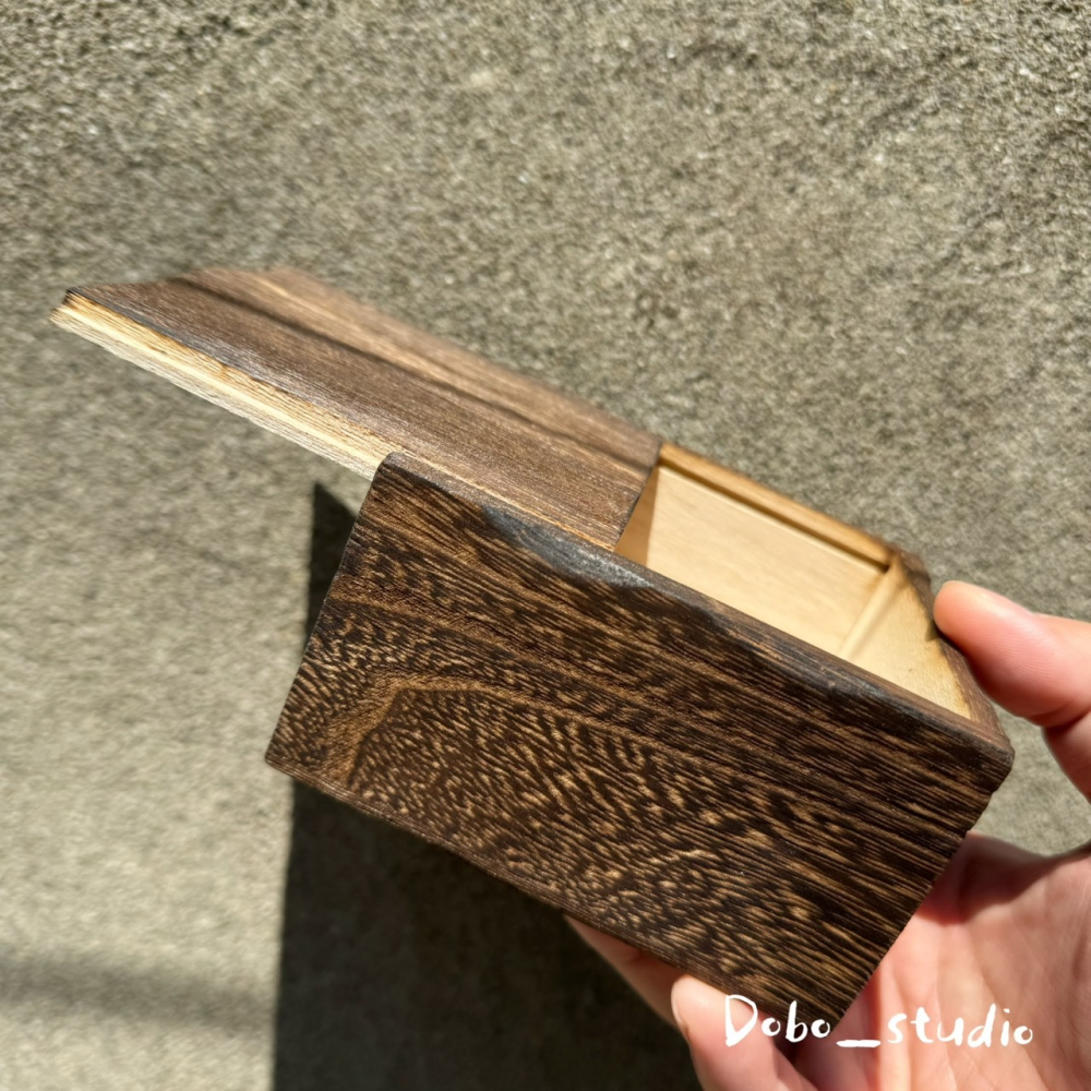 鳥我一下好嗎🍀復古原木盒 原木盒 質感收納盒 收納抽屜盒 收納箱 戒指收納盒 實木箱 手錶收納 珠寶盒 飾品盒 木錶盒-細節圖5