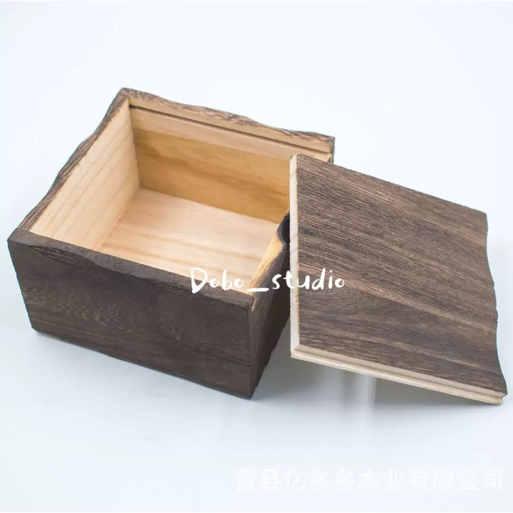 鳥我一下好嗎🍀復古原木盒 原木盒 質感收納盒 收納抽屜盒 收納箱 戒指收納盒 實木箱 手錶收納 珠寶盒 飾品盒 木錶盒-細節圖6