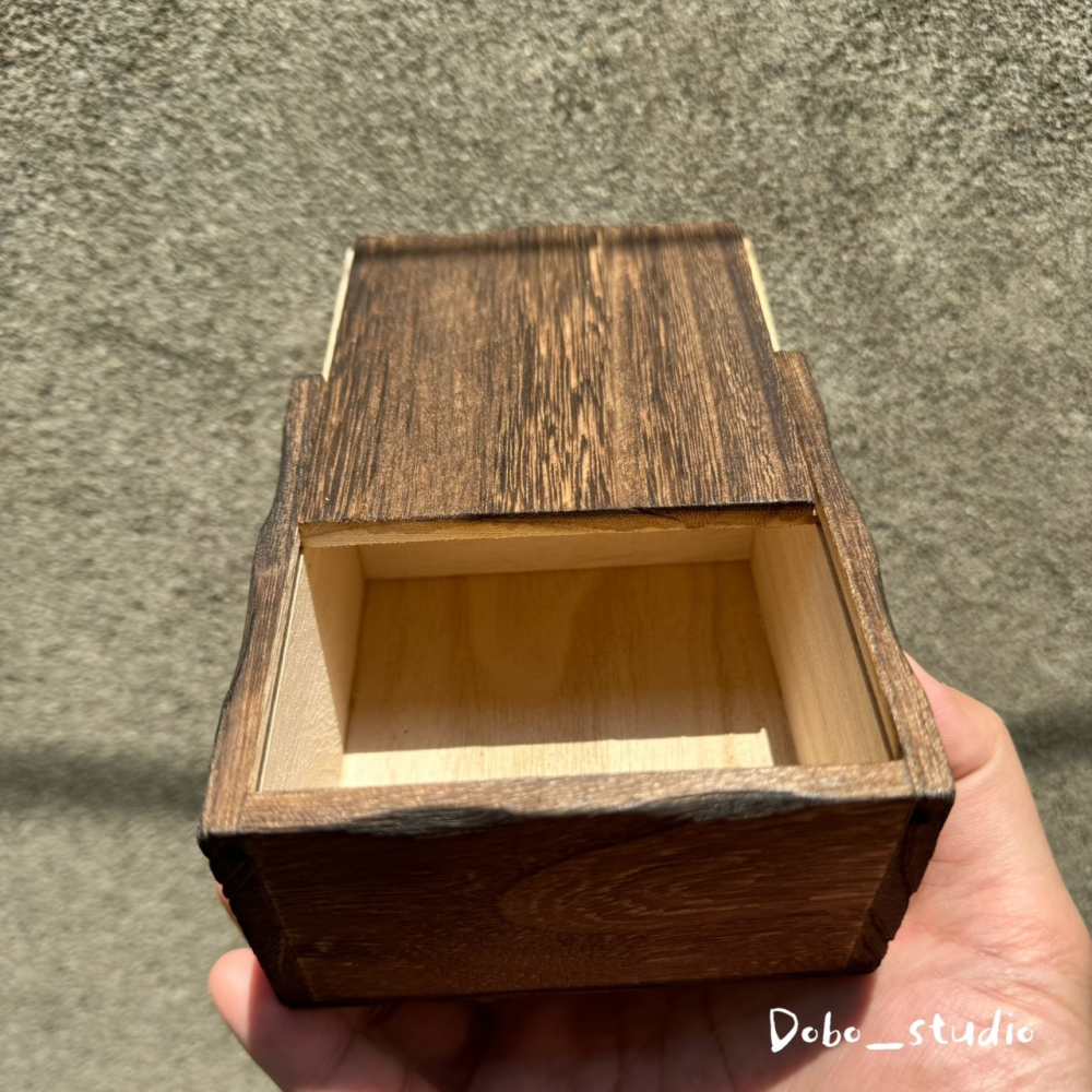 鳥我一下好嗎🍀復古原木盒 原木盒 質感收納盒 收納抽屜盒 收納箱 戒指收納盒 實木箱 手錶收納 珠寶盒 飾品盒 木錶盒-細節圖7