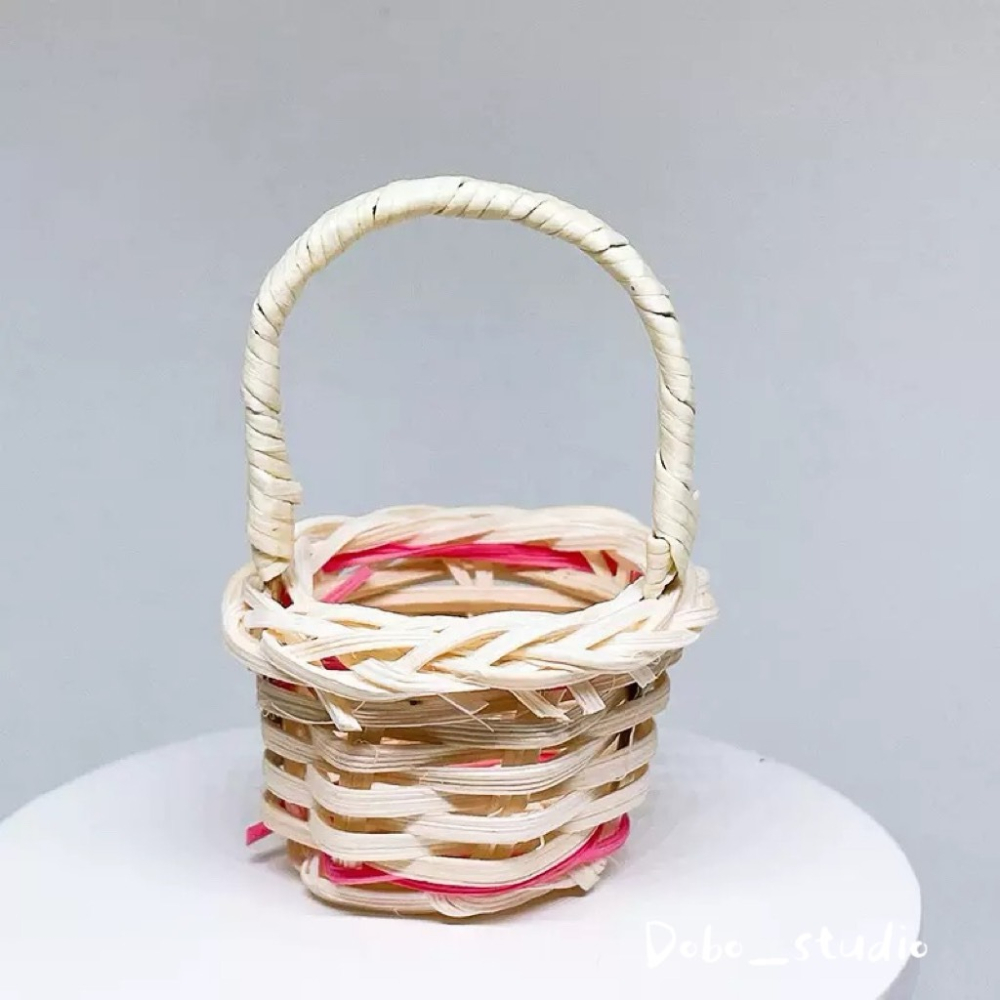 鳥我一下好嗎🍀迷你小提籃 鸚鵡啃咬玩具 大中小型鸚鵡 手工編織 小寵提籃玩具 仿藤提籃 鸚鵡玩具 水果籃 玄鳳 和尚-細節圖6