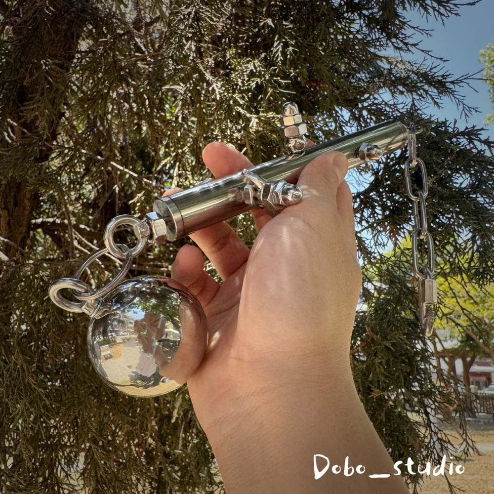 鳥我一下好嗎🍀鸚鵡不鏽鋼球柱 啃咬攀爬柱 304不鏽鋼 智力啃咬玩具 金屬啃咬玩具 大中型鸚鵡 和尚 凱克 適合金剛鸚-細節圖2