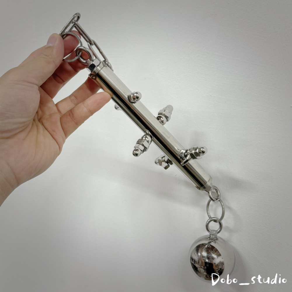 鳥我一下好嗎🍀鸚鵡不鏽鋼球柱 啃咬攀爬柱 304不鏽鋼 智力啃咬玩具 金屬啃咬玩具 大中型鸚鵡 和尚 凱克 適合金剛鸚-細節圖8