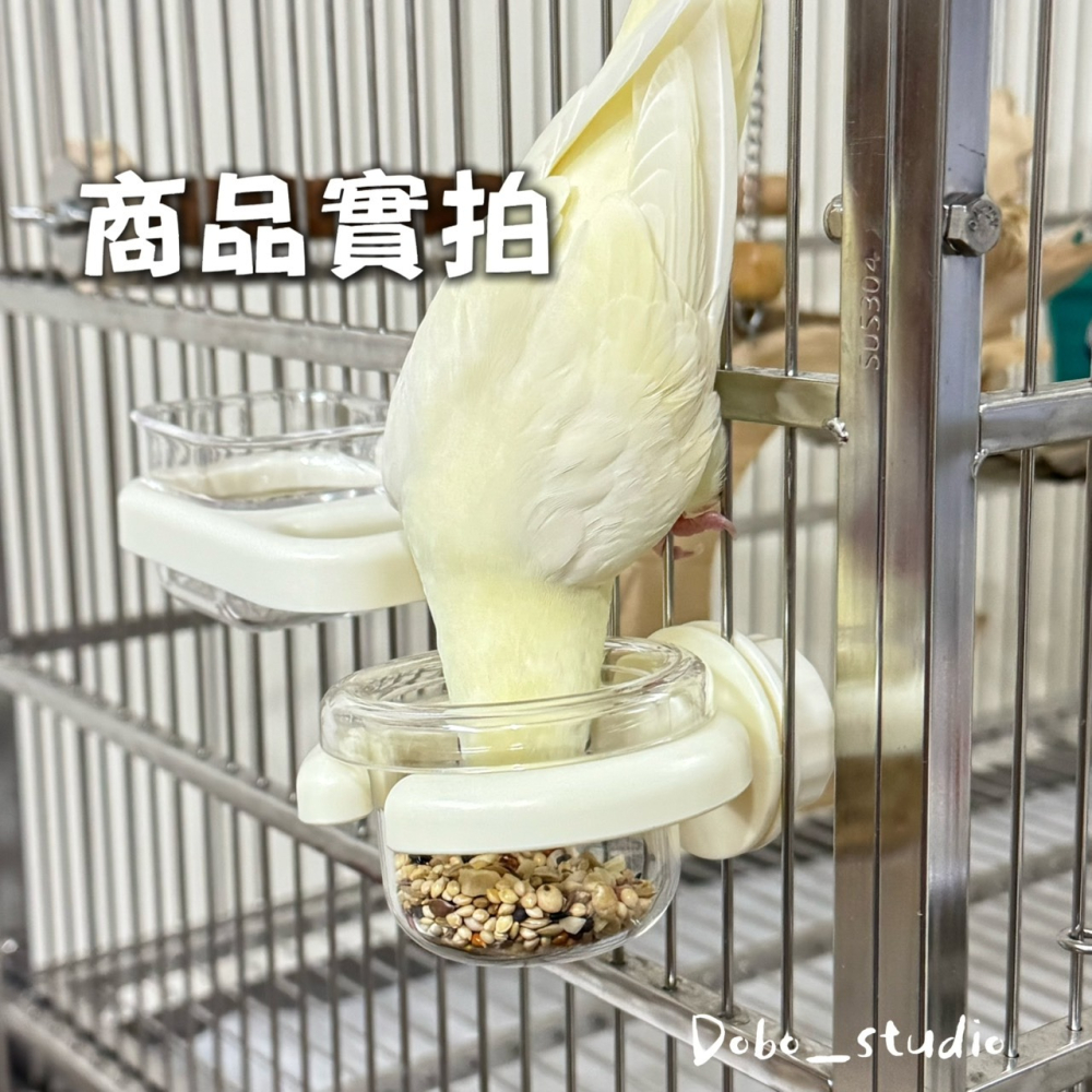 鳥我一下好嗎🍀雲境掛籠餵食碗 餵養盆 鎖頭飼料盆 鳥用飼料杯 下料碗 掛籠飼料喂食器 鳥用品 鸚鵡餵食 虎皮 牡丹鸚鵡-細節圖5