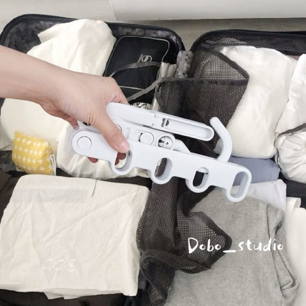鳥我一下好嗎🍀五孔折衣架 耐重衣架 門後掛衣架 旅行曬衣 空間收納 室內衣架 收納衣服 旅行酒店晾衣架 旅遊衣掛 衣架-細節圖6