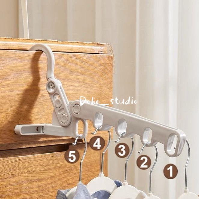 鳥我一下好嗎🍀五孔折衣架 耐重衣架 門後掛衣架 旅行曬衣 空間收納 室內衣架 收納衣服 旅行酒店晾衣架 旅遊衣掛 衣架-細節圖9
