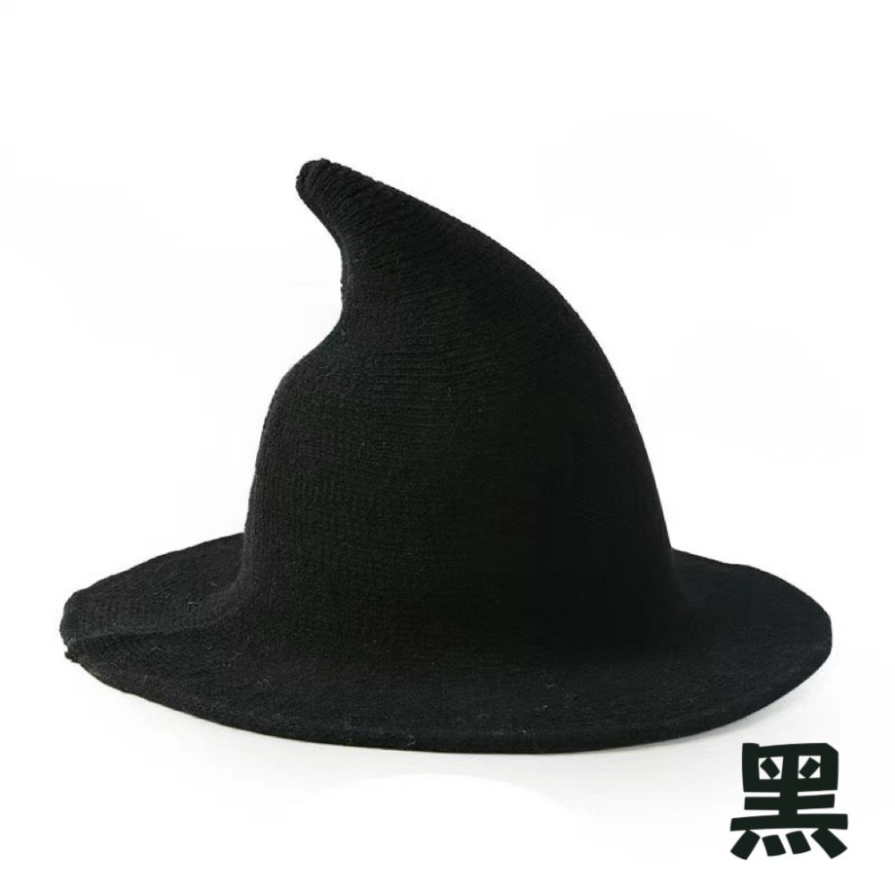 鳥我一下好嗎🍀棉紗巫師帽 黑色尖帽 魔法帽巫婆帽 萬聖節道具 巫婆帽 萬聖節頭飾 萬聖節 聖誕節 秋冬保暖帽 派對裝扮-細節圖5