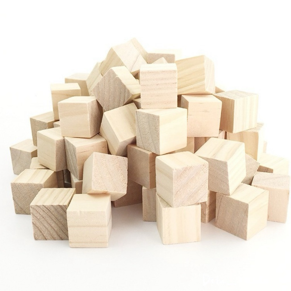 鳥我一下好嗎🍀正方形原木塊 鸚鵡抓握木塊 5cm 啃咬木塊 原木塊 雷刻木塊 手工藝材料 凱克鸚鵡 墊高木塊 小盆栽-細節圖2