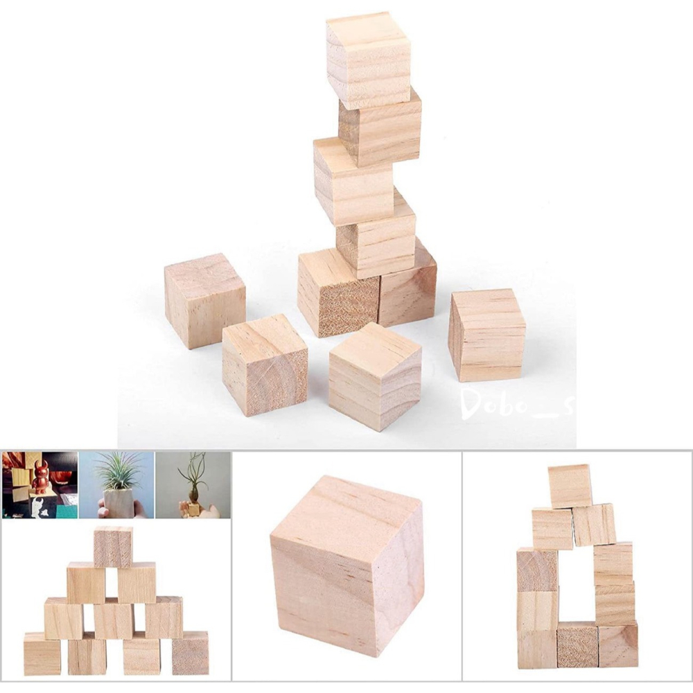 鳥我一下好嗎🍀正方形原木塊 鸚鵡抓握木塊 5cm 啃咬木塊 原木塊 雷刻木塊 手工藝材料 凱克鸚鵡 墊高木塊 小盆栽-細節圖3