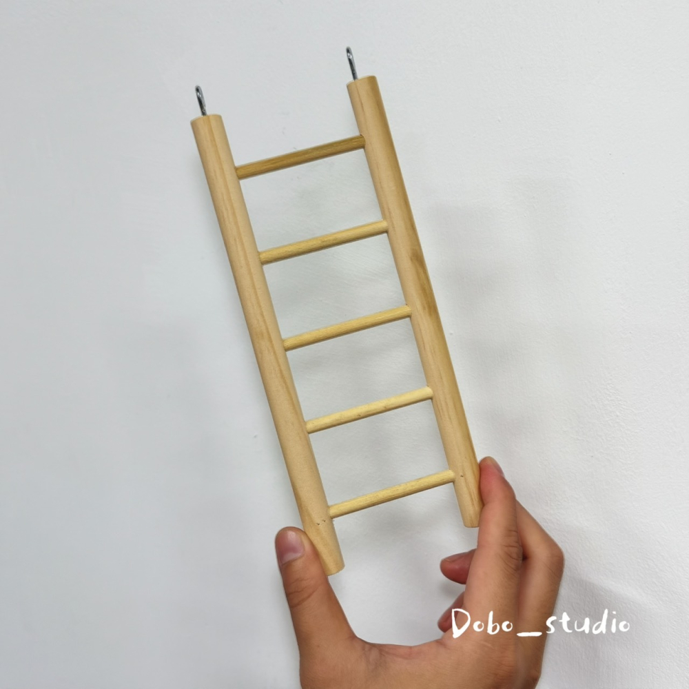 鳥我一下好嗎🍀實木五節木梯 原木爬梯 中小型鸚鵡倉鼠 攀爬梯 虎皮鸚鵡 玄鳳鸚鵡 黃金鼠 蜜袋鼯 鸚鵡 爬蟲 寵物爬梯-細節圖7